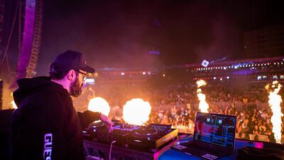 Dany Neville at Redfest DXB on February 15, 2019, at Dubai Media City Amphitheatre. Courtesy: Arabian Radio Network