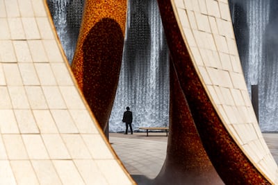 The Surreal Water Feature at Expo City Dubai, the venue of the 2023 United Nations Climate Change Conference (Cop28). EPA