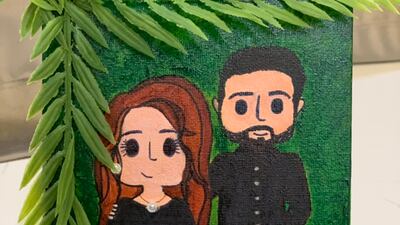 Each square person can take anywhere between 20 minutes to two days to make, depending on the medium and colours used.Fatima Al Hashimi