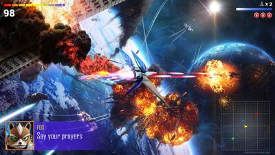 Star Fox Zero, which relies on Wii U’s GamePad controller, has pretty much the same plot as 1997’s Star Fox 64. Courtesy Nintendo