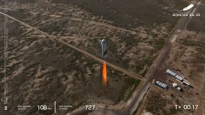 Passengers saw the curvature of Earth against the blackness of space. Photo: Blue Origin