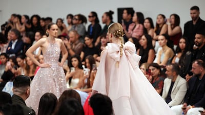 Michael Cinco will once again bring its couture sensibilities to Dubai Fashion Week, as it closes out the fifth day of the event. Chris Whiteoak / The National