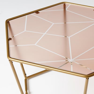 The sandblasted table is one of Nada Debs's favourite from the Ikea Ramadan 2020 collection