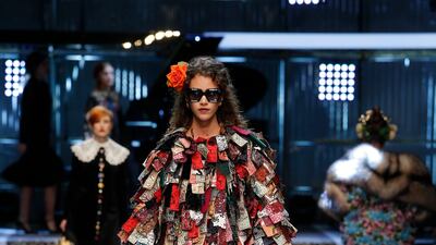 A patchworked camouflage coat of brocade, embroidery and lace, this is the high-fashion equivalent of Joseph's Amazing Technicolor Dreamcoat.