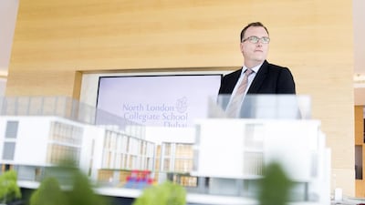 Daniel Lewis, principal of North London Collegiate School’s Dubai campus, said the school is intended to appeal to parents who are ‘genuinely ambitious for their children’. Reem Mohammed / The National
