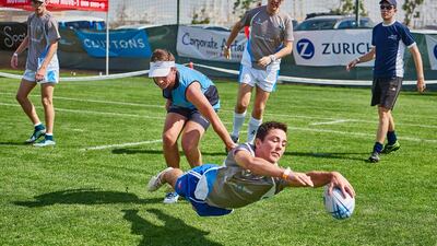 The Zurich Corporate Touch 6s has grown in the five years it has been running to 22 teams at last week’s event from eight. Courtesy Zurich