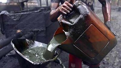 Many Nigerians hack into pipelines to steal crude and then refine or sell it abroad. Akintunde Akinleye / Reuters