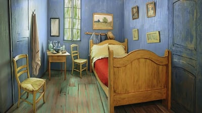 A Chicago apartment decorated to look like Vincent van Gogh’s painting of his bedroom in the south of France. Art Institute of Chicago via AP Photo