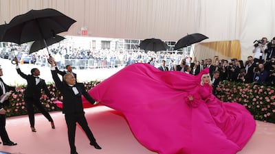 Singer Lady Gaga arrives at the 2019 Met Gala in New York on May 6. EPA