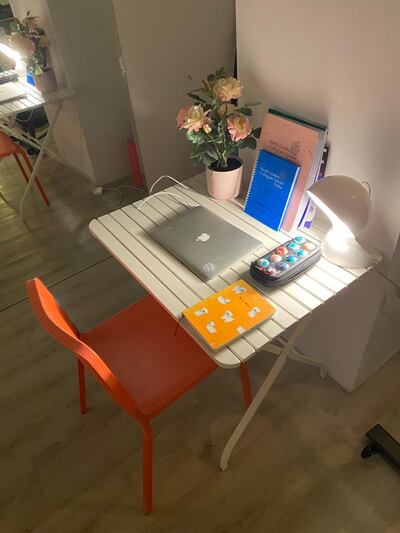 Pallavi Dean created a dedicated study space for her sons. Courtesy Pallavi Dean