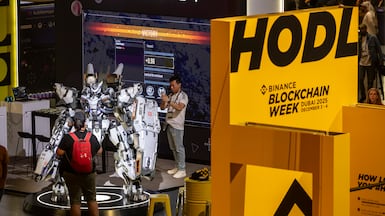 The Binance Blockchain Week 2025 in Dubai. The crypto market is regaining its footing after a prolonged sell-off. Antonie Robertson / The National