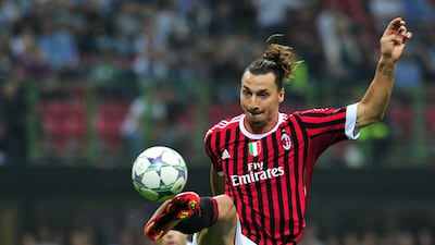 Zlatan Ibrahimovic playing for AC Milan in 2011. AFP