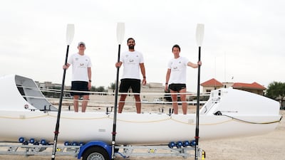The team are training under the guidance of Gus Barton, an expert at preparing people for ocean rowing challenges