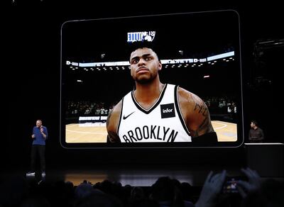 President of 2K Sports, Greg Thomas, speaks about NBA 2k on the new iPad Pro. EPA