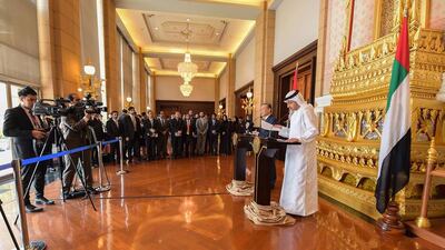 Earlier, Sheikh Abdullah and Mr Pramudwinai held a meeting to discuss bilateral relations and ways to enhance them. They exchanged views on current regional and international developments.