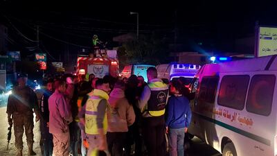 One report said some weapons belonging to Hamas had exploded inside an Islamic centre. AP Photo