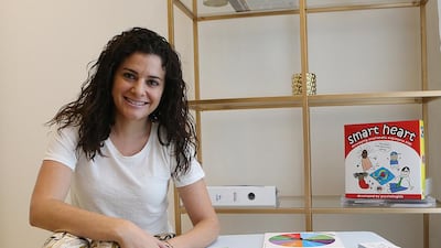 Counselling psychologist Christine Kritzas, who created the Smart Heart board game. Satish Kumar / The National