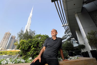 Former Chelsea, West Ham and Portsmouth manager Avram Grant in Dubai. Chris Whiteoak / The National