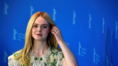 Elle Fanning wears Rodarte for the 'The Roads Not Taken' photocall at the 70th Berlinale film festival in Berlin. AFP