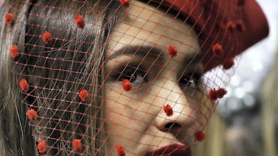 Red was a popular style choice at the races. Pawan Singh / The National
