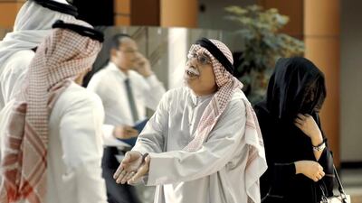 A scene from the Abu Dhabi Judicial Department‘s short film titled Perjury. Courtesy Abu Dhabi Judicial Department