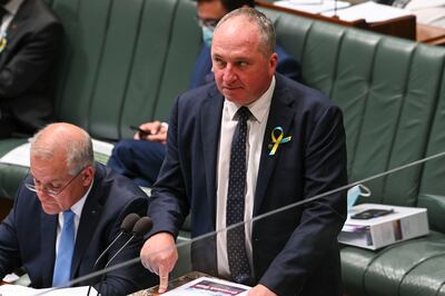 Australian Deputy Prime Minister Barnaby Joyce worries about a possible strike from China. Getty Images