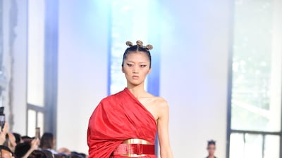 Elie Saab Fall-Winter 2019/2020 Haute Couture collection. AFP