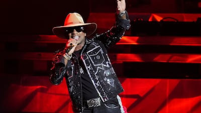 Jimmie Allen performs on stage. Reuters