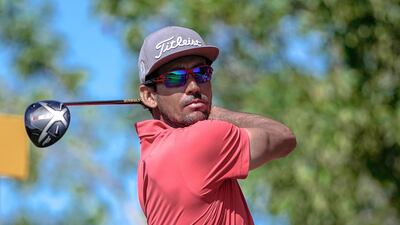 Rafa Cabrera Bello tees off on the second tee. Victor Besa / The National