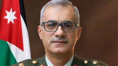 Maj Gen Majdi Al Harasis is Jordan's new military chief. Photo: Jordan News Agency