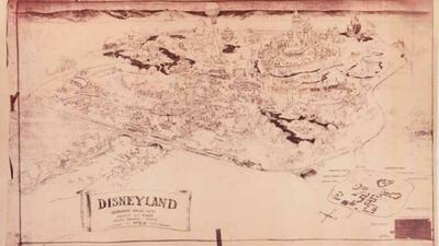 A Herb Ryman Disneyland concept plot