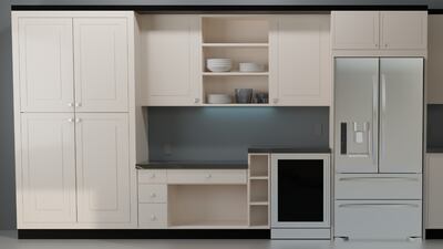 Kitchen cupboards are cited as an example for people who think there are more doors. Unsplash / Sufyan