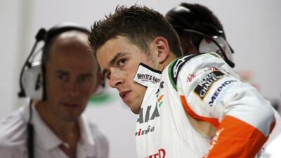 Force India driver Paul di Resta says he worries for his health as new Formula One regulations may make it more difficult for him to secure a spot with his team in the future. The Briton, one of the larger drivers in Formula One, claims the sport's new weight restrictions give an unfair advantage to smaller drivers. Pablo Sanchez / Reuters