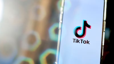 The TikTok logo on a smartphone. Bloomberg