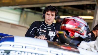 Clemens Schmid, the Al Nabooda Racing driver.