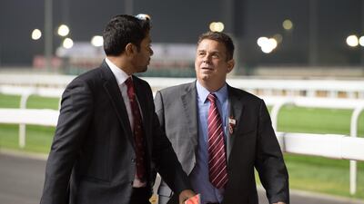 Trainer Doug Watson has a huge challenge on his hands in Jebel Ali on Friday. Tom Morgan / Alamy