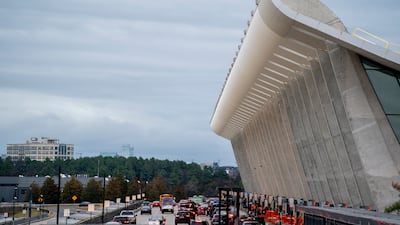 Dulles International Airport in Virginia, outside Washington DC, where the plane made an unscheduled landing. EPA