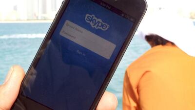 Skype users report that calls go through, but their recipients cannot hear anything. Ravindranath K / The National