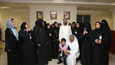 Sheikh Mohammed bin Rashid, Vice President and Ruler of Dubai, visits the Abdul Rahman Nasser School in Kalba. Wam
