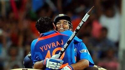 MS Dhoni led India to victory in the 2011 World Cup and 2013 Champions Trophy. AFP