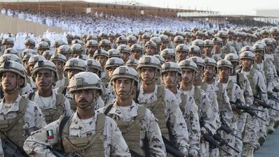 A graduation service held for UAE Armed forces trainees in November. Crown Prince Court - Abu Dhabi