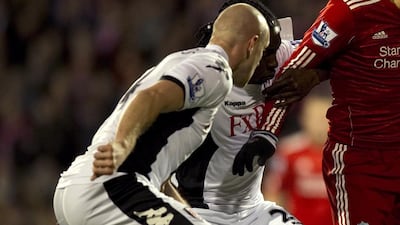 Centre-back: Philippe Senderos, Fulham. The club conceded 22 goals in the last eight league games he started. Enough said. Adrian Dennis / AFP