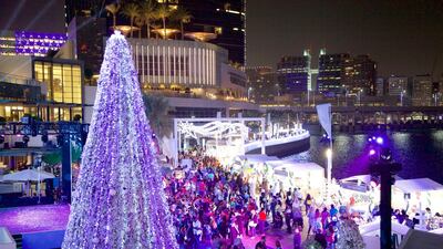 Head to The Galleria on Al Maryah for a tree-lighting ceremony on December 14. Courtesy The Galleria
