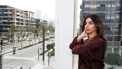 Salwa Attiga lives in a one-bedroom apartment in City Walk and pays Dh170,000 annual rent. All photos: Pawan Singh / The National