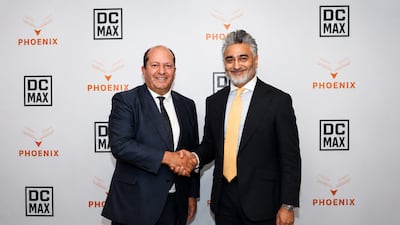Matthias Luecker, Chairman of DC Max, left, and Munaf Ali, Co-Founder and Group CEO of Phoenix Group. Supplied Photo