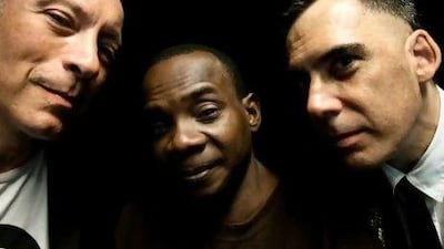 From left, Edgard Scandurra, Toumani Diabaté and Arnaldo Antunes. Photos by Dave Stelfox