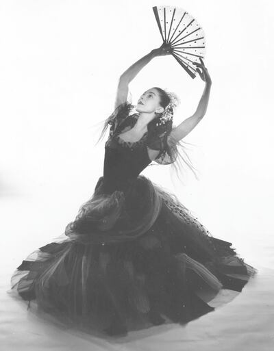 Ballet dancer Dame Margot Fonteyn with a Cecil Beaton fan, in 1949. Baron/Getty Images