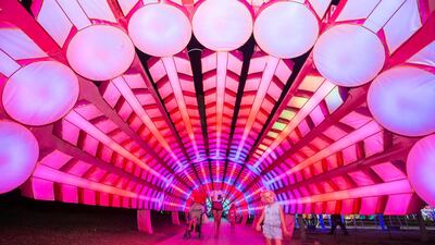 Dubai Garden Glow has just reopened for its fourth season. Photo: Leslie Pableo / The National