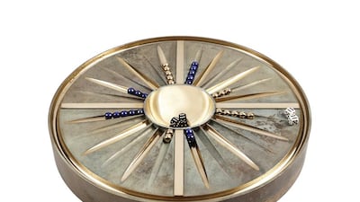 The Lucky 6’s backgammon board will be auctioned in October, with a part of the proceeds going to The Halo Trust. Courtesy: Alexandra Llewellyn Design