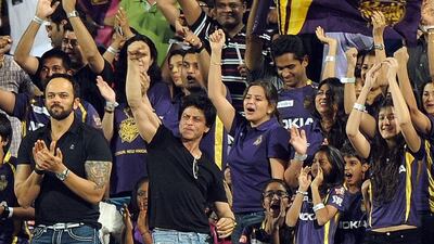 Shah Rukh Khan co-owns Kolkata Knight Riders. Punit Paranjpe / AFP
